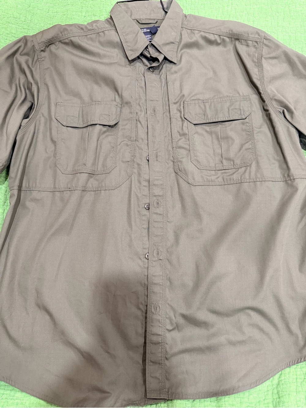 5.11 Tactical Men's Olive Green Short Sleeve Tactical Shirt